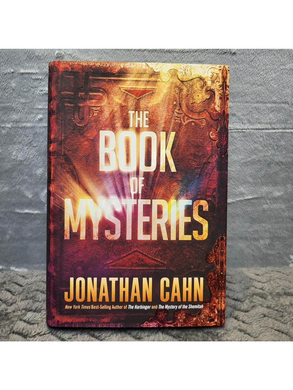 The Book Of Mysteries Jonathan Cahn Hardcover Brown Dust Jacket FrontLine 2016